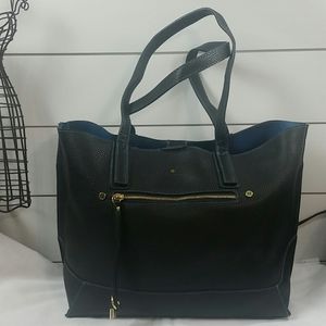 Travanti large, wipeable black tote (2 pcs)